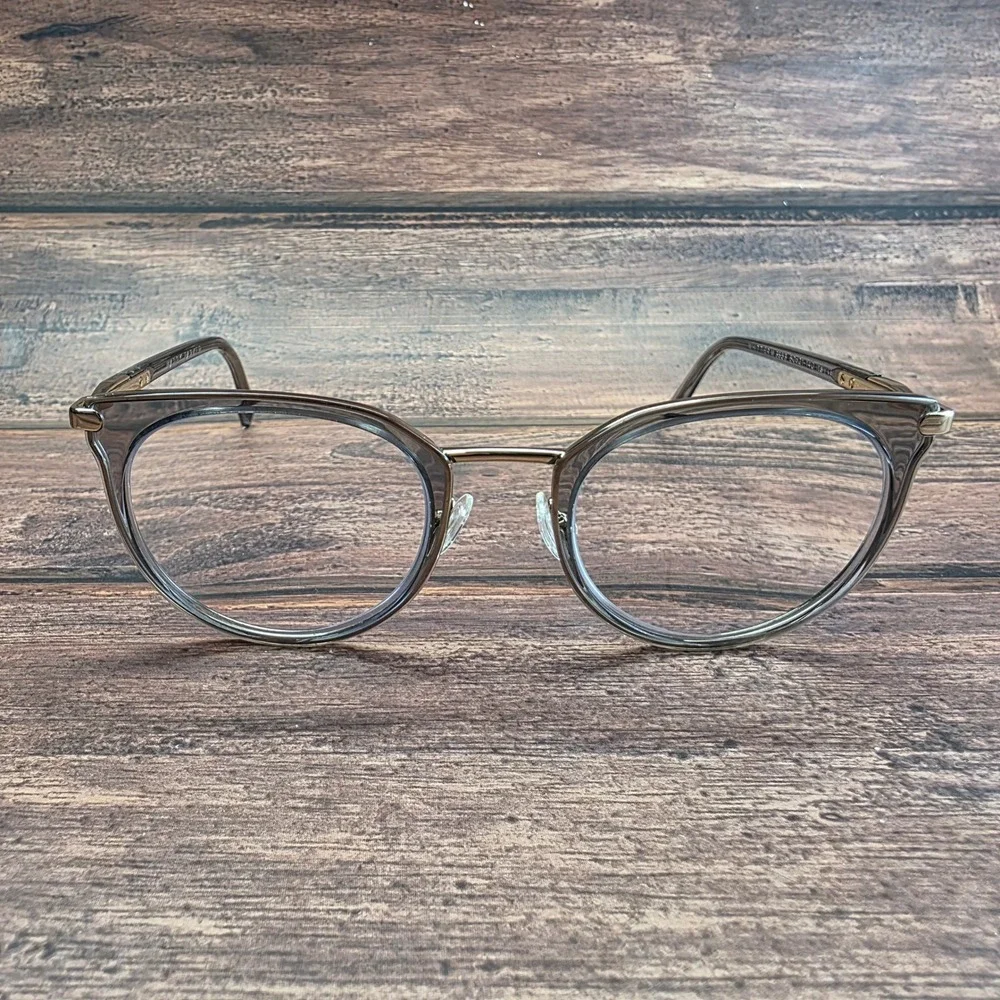 Warby Parker Whittier M 3553 Grey Gold Eyeglasses Italy 50-21-140 FRAMES ONLY